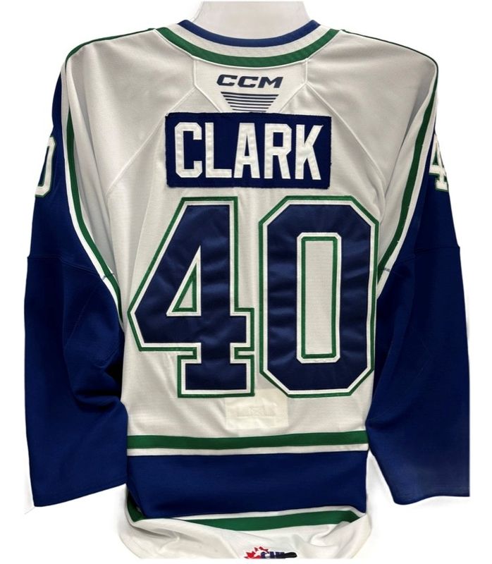Jack Clark 2024-25 Game Worn White Jersey