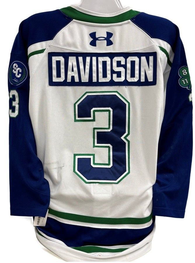 2025-26 Hyde Davidson Game Worn White Jersey 2025-26 Hyde Davidson Game Worn White Jersey
