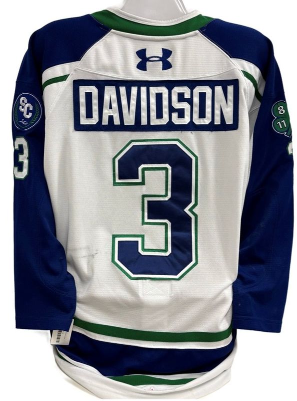 2025-26 Hyde Davidson Game Worn White Jersey 2025-26 Hyde Davidson Game Worn White Jersey