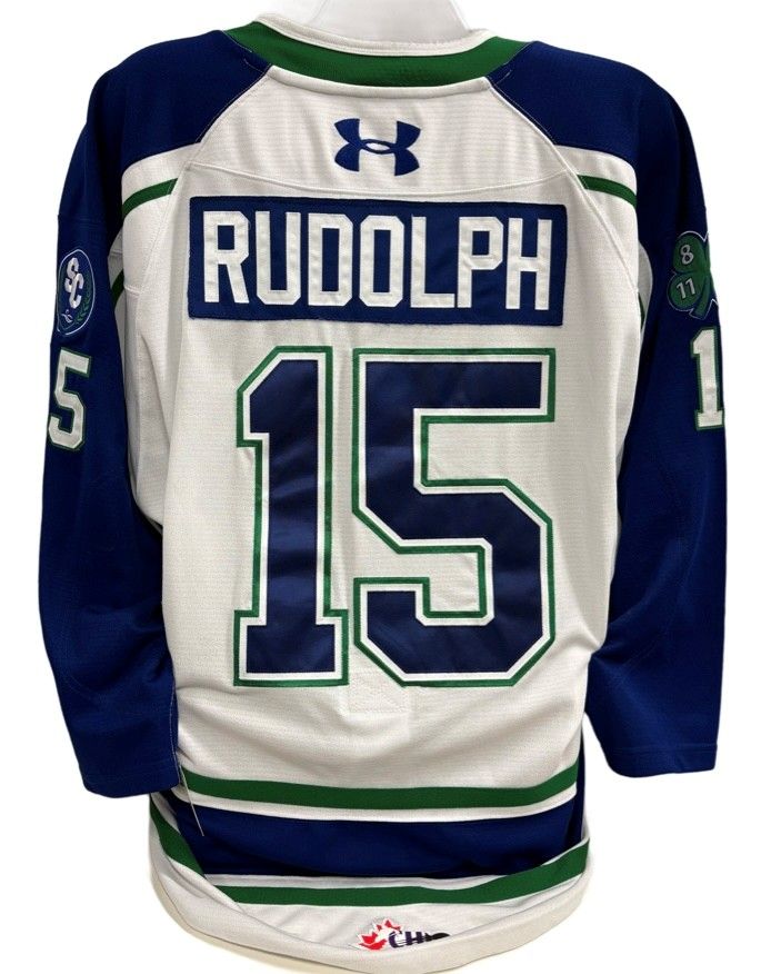 2025-26 Brendan Rudolph Game Worn White Jersey 2025-26 Brendan Rudolph Game Worn White Jersey