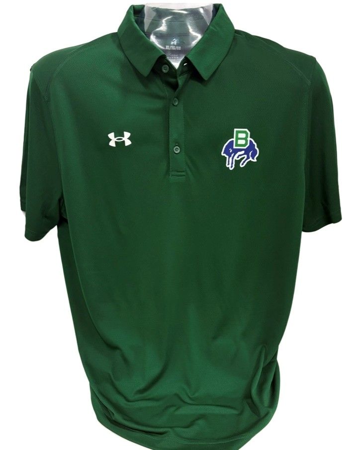 Mens Team Tech Polo- Green