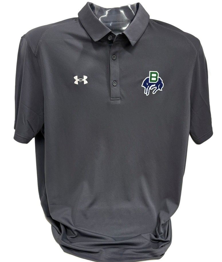 Mens Team Tech Polo-Grey