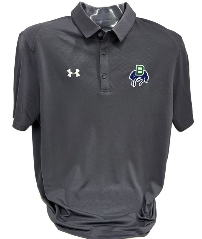 Mens Team Tech Polo-Grey