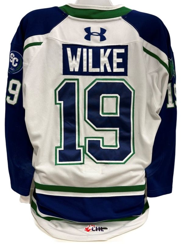 2025-26 Trae Wilke Game Worn White Jersey 2025-26 Trae Wilke Game Worn White Jersey