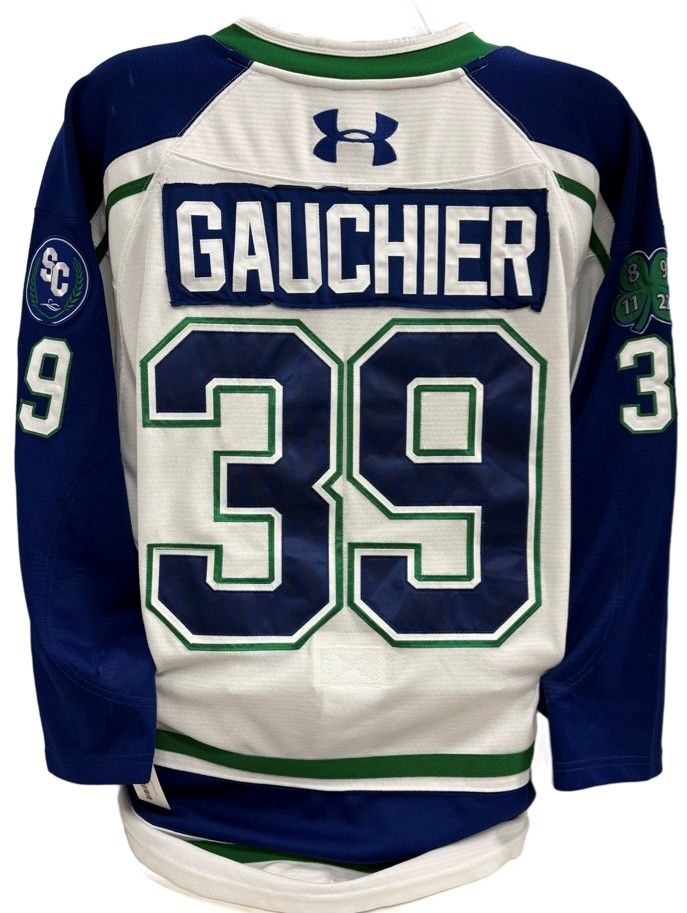 2025-26 Jaxen Gauchier Game Worn White Jersey 2025-26 Jaxen Gauchier Game Worn White Jersey