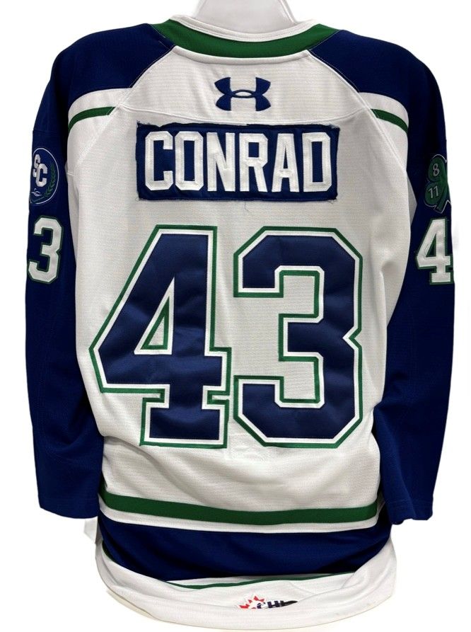 2025-26 Lucas Conrad Game Worn White Jersey