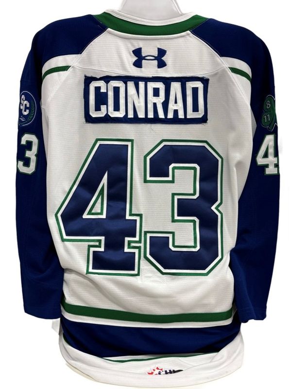 2025-26 Lucas Conrad Game Worn White Jersey 2025-26 Lucas Conrad Game Worn White Jersey