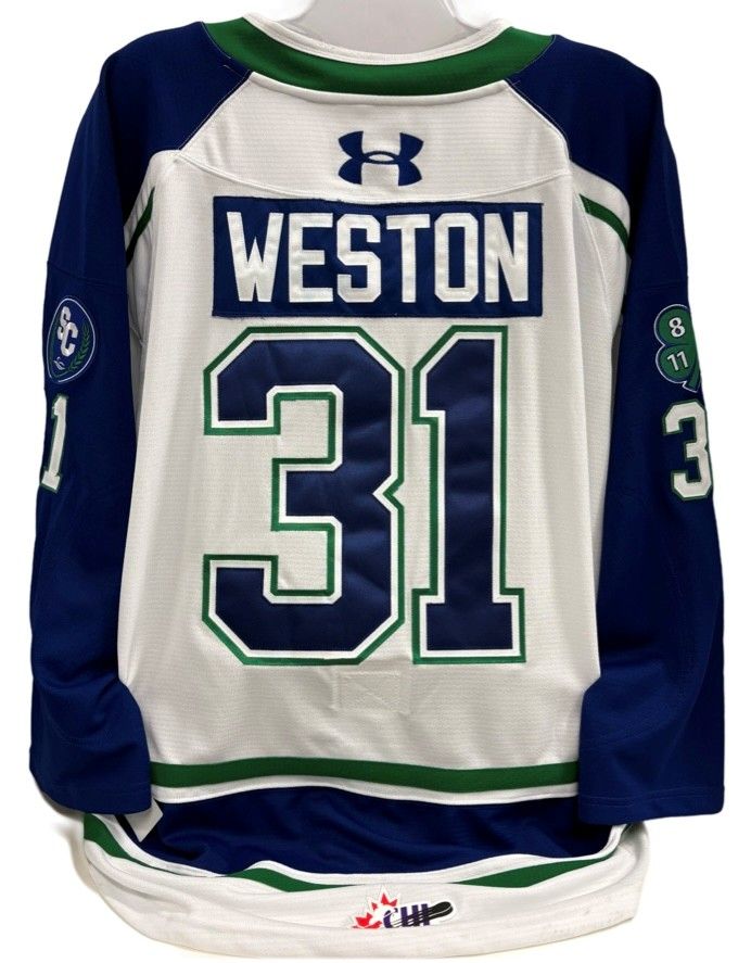 2025-26 Berney Weston Game Worn White Jersey