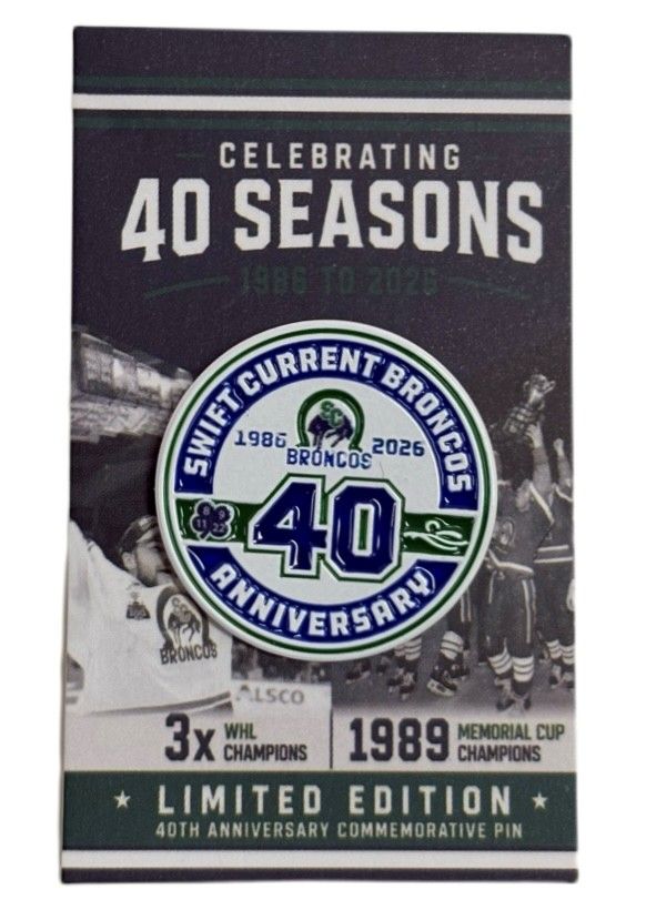 Broncos 40th Anniversary Pin
