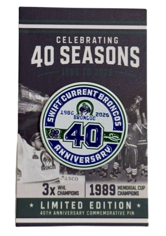 Broncos 40th Anniversary Pin
