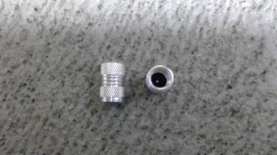 Ventilkappen Schrader Alu eloxiert gerade Silber 1Paar