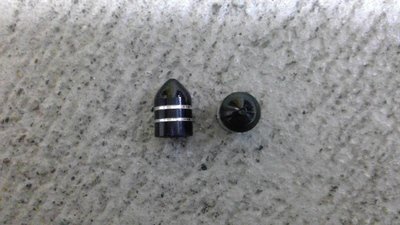 Ventilkappen Schrader Alu eloxiert Spitz Schwarz 1Paar