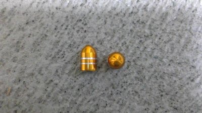 Ventilkappen Schrader Alu eloxiert Spitz Gold 1Paar