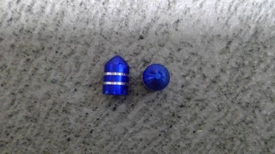​Ventilkappen Schrader Alu eloxiert Spitz Blau 1Paar