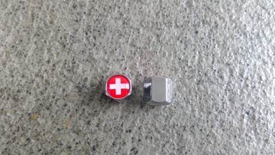 Ventilkappen Schrader Schweizerkreuz verchromt 1Paar