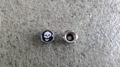 Ventilkappen Schrader Totenkopf verchromt