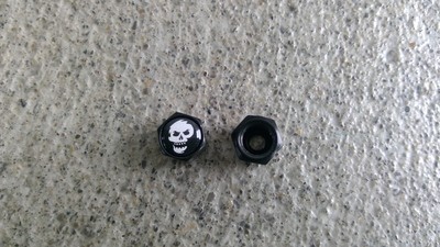 Ventilkappen Schrader Totenkopf schwarz 1Paar