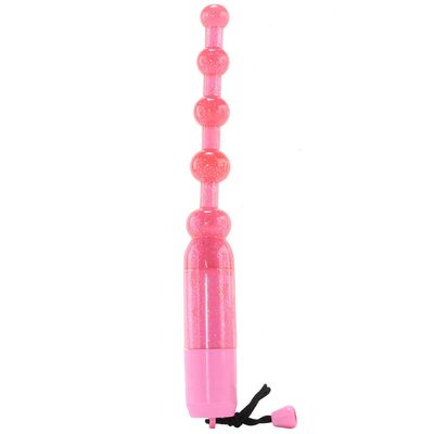 Waterproof Vibrating Pleasure Beads in Pink Waterproof Vibrating Pleasure Beads in Pink