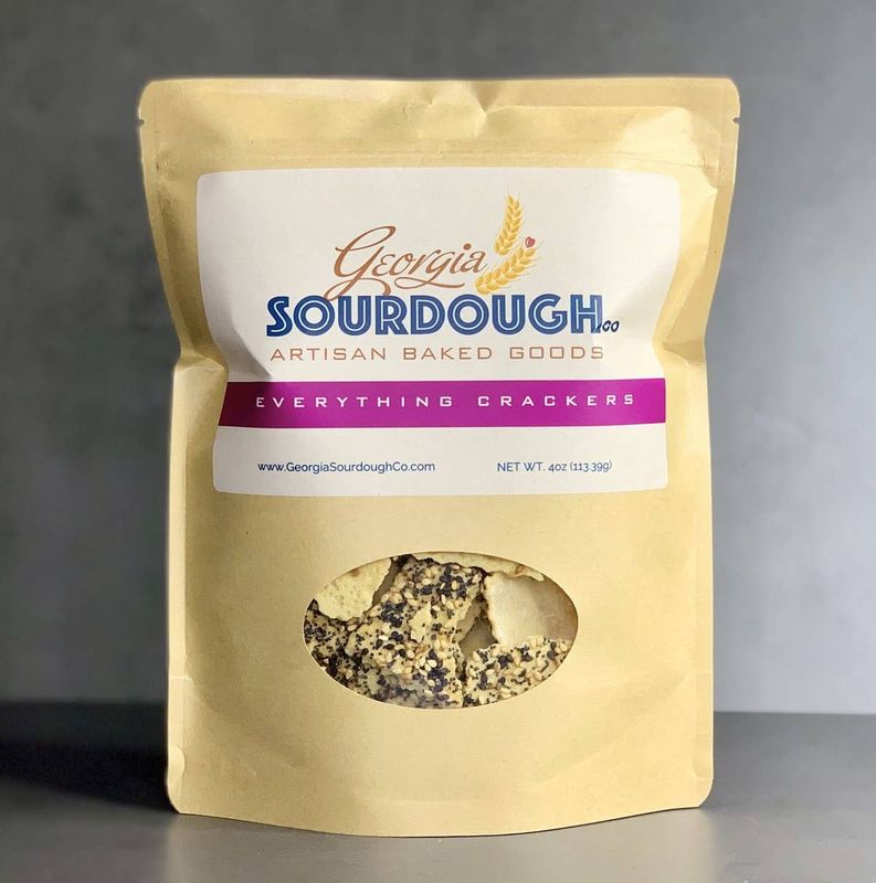 Georgia's Sourdough Everything Crackers: 6 oz.