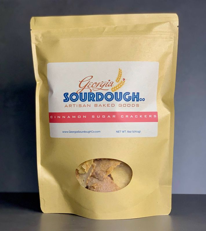 Georgia's Sourdough Cinnamon Sugar Crackers: 6 oz.