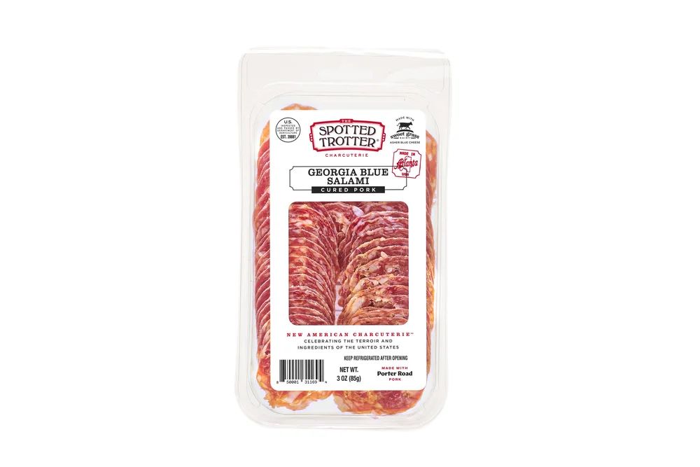 The Spotted Trotter Georgia Blue Sliced Salami, 3 oz