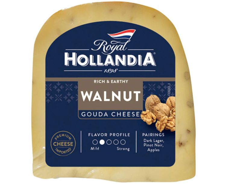 Royal Hollandiam Walnut Gouda Cheese Wheel, 9 Lbs