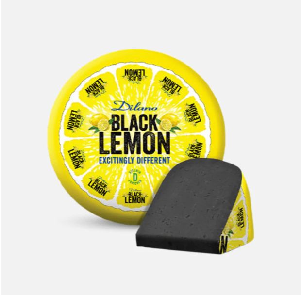 Dilano Black Lemon Gouda Cheese Wheel, 10 Lbs