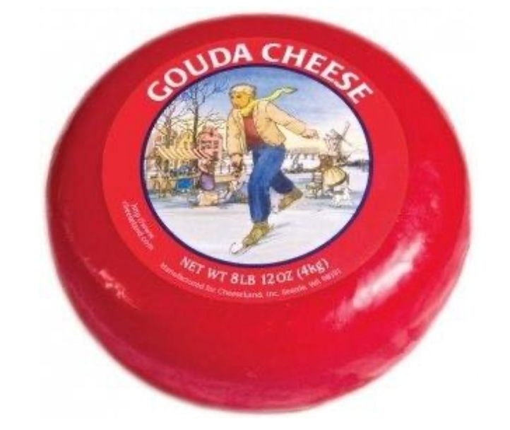 Dutch Red Wax Gouda Whole Wheel, 9 lb.