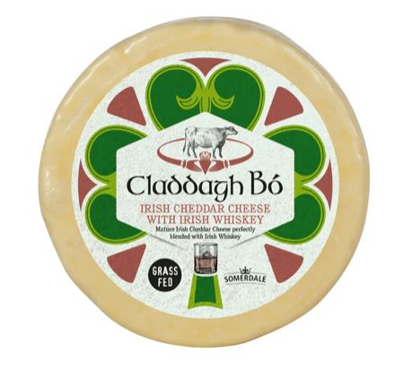 Somerdale Claddagh Bo Irish Cheddar with Irish Whiskey, 5 Lbs