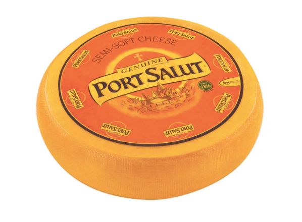 Port Salut Semi Soft Ripened Cheese Wheel, 5 Lbs
