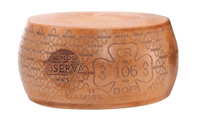Sanniti Grana Padano Aged Cheese Wheel, 84 Lbs