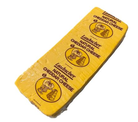 Laubscher Natural Yellow Cheddar Cheese, 10 Lbs