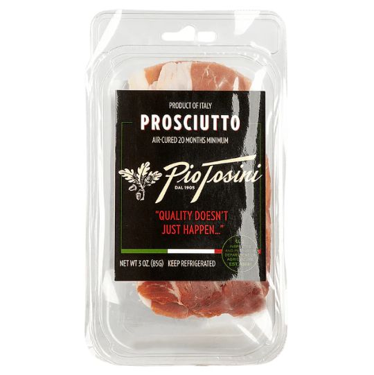 Pio Tosini Parma Pre Sliced Prosciutto, 3 oz