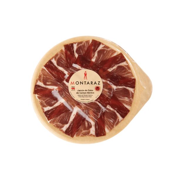 Montaraz Cebo de Campo Pre Sliced Iberico Ham, 2.5 oz Montaraz Cebo de Campo Pre Sliced Iberico Ham, 2.5 oz