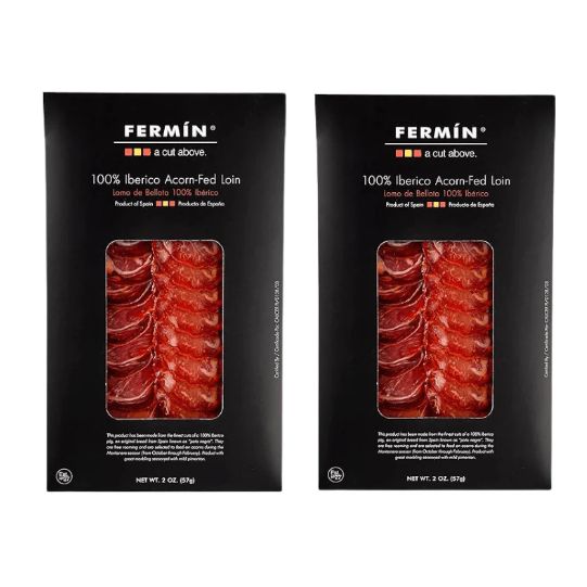 Fermin 100% Iberico Acorn-Fed Loin 2 Pack, 2 oz [Refrigerate after Opening]