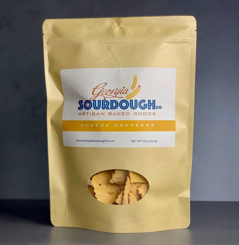 Georgia's Sourdough Cheese Crackers: 6 oz.