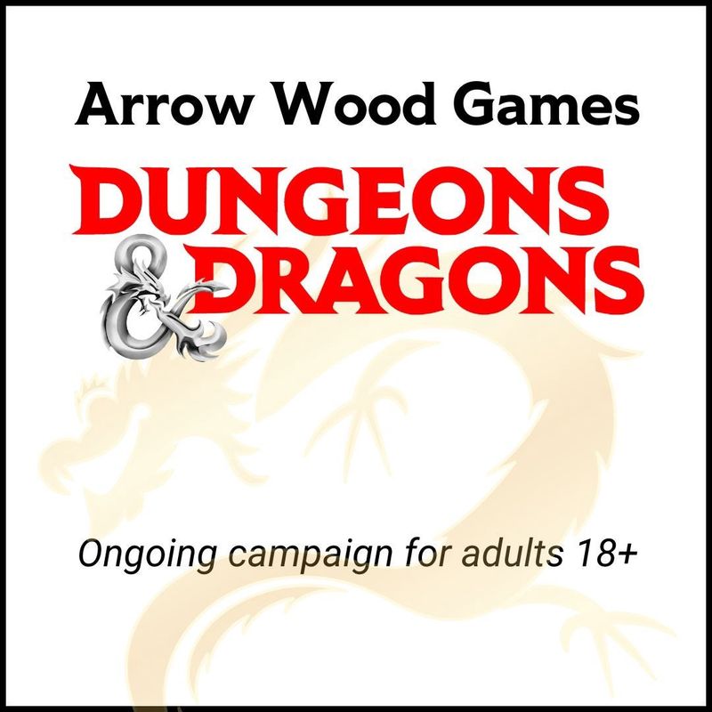 D&amp;D Campaign (Tues bi-weekly, 18+) - 10 session pass