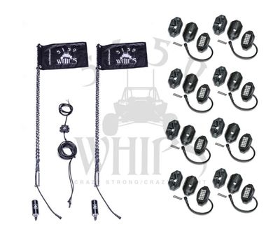 187 WHIPS AND ROCK LIGHT COMBO KIT