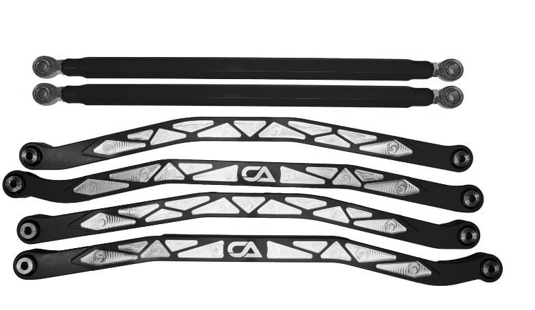 Can-Am X3 Billet High Clearance Radius Rods, Size: 64&quot;, Color: Black, MIlled Pockets: Yes