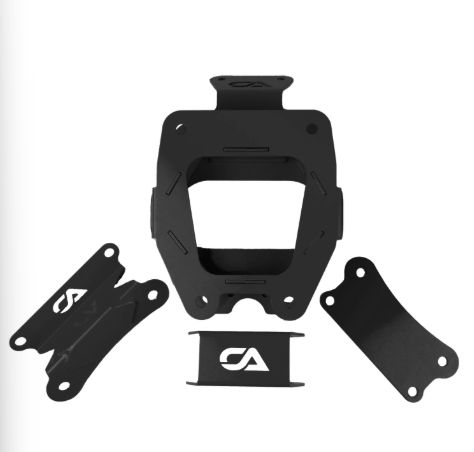 Can-Am X3 Front Double Shear Gusset Kit, Color: BLACK
