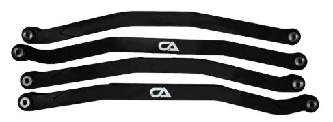 Can-Am X3 Billet High Clearance Middle and Lower Radius Rods, Size: 64&quot;, Color: BLACK, MIlled Pockets: NON-POCKET