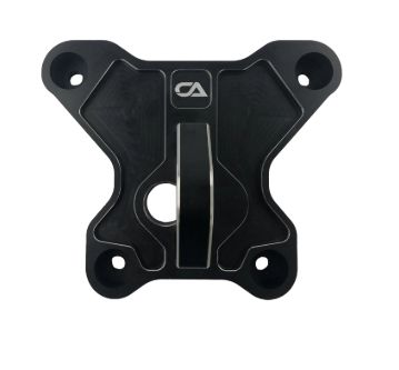 Polaris RZR Turbo S Billet Rear Pull Plate / Radius Rod Plate, Color: black