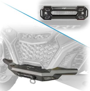 DRT Can-Am 2024+ Maverick R Front Bumper, Options: Add DRT Billet Fairlead