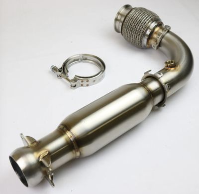 2017+ Can-Am Maverick X3 Turbo Race Bypass Pipe With Bullet Muffler