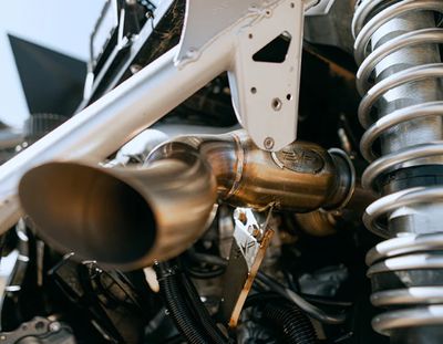 Can Am Maverick X3 3" Bazooka Race Pipe with Bullet Muffler Exhaust