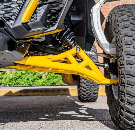 Can-Am Maverick R High Clearance Lower A-Arms by S3 Power Sports, Color: Gloss Black