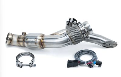 EVP Racing Shocker Electric Side-Dump Down Pipe with Bullet Muffler for Can-Am Maverick R