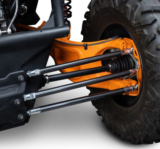 EVP.MOde Carbon Fiber Radius Rods for Can-Am Maverick X3, Size: 64-Inch 2017+ Maverick X3