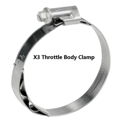 RPM Can-Am Maverick X3 Turbo R &amp; RR Stainless Charge Tube Clamp Set