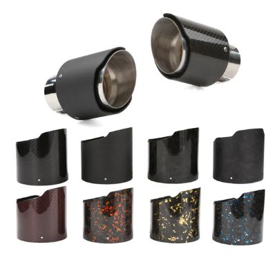 RPM Single Carbon Exhaust Tip, Color: Gloss Black Carbon